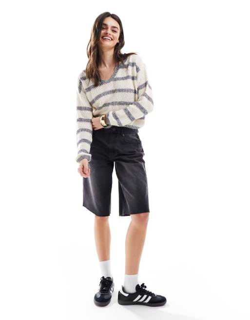 ASOS DESIGN – Fakturowany krótki sweter z otwartym kołnierzem, 2 z 4