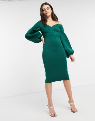 balloon sleeve dress asos