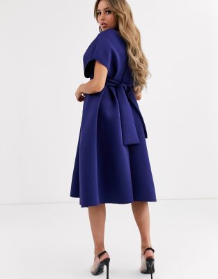 asos navy prom dress