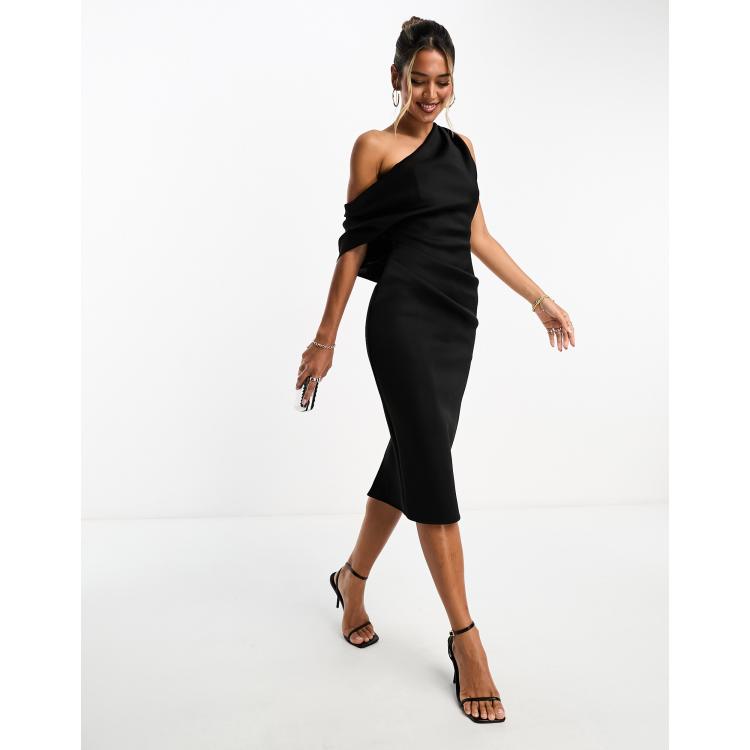 Asos design scuba cami pephem midi dress best sale