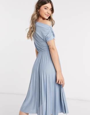 dusty blue dress asos