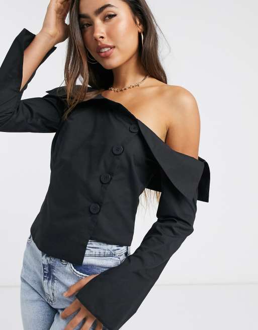 Fallen shoulder outlet top