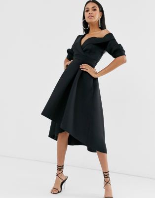 tuxedo dress midi