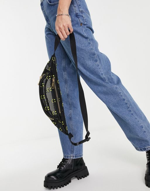 Black 'Happy' Belt Bag