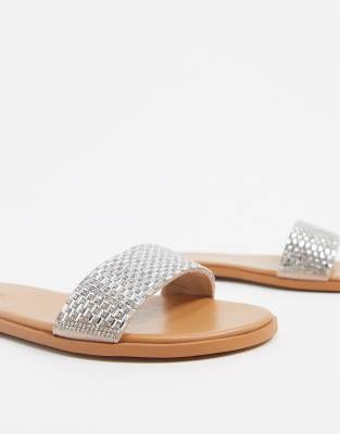 embellished mule sandals