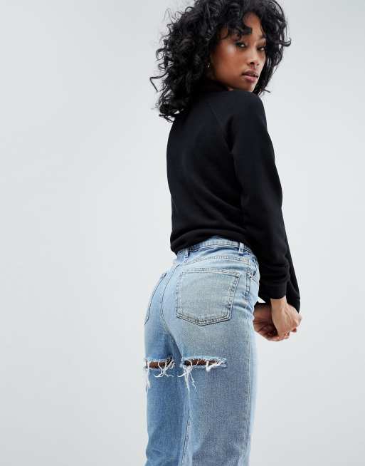 Asos farleigh mom store jeans