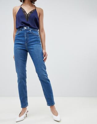 asos farleigh high waisted mom jeans