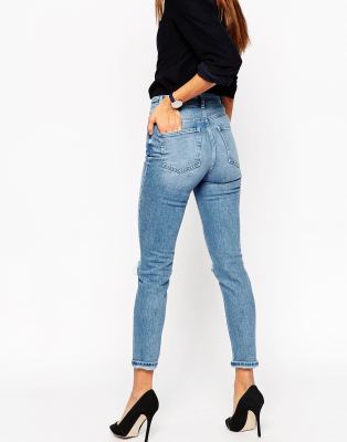 jeans mom fit slim