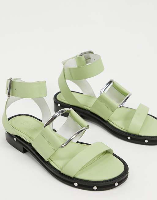 sage green strappy sandals