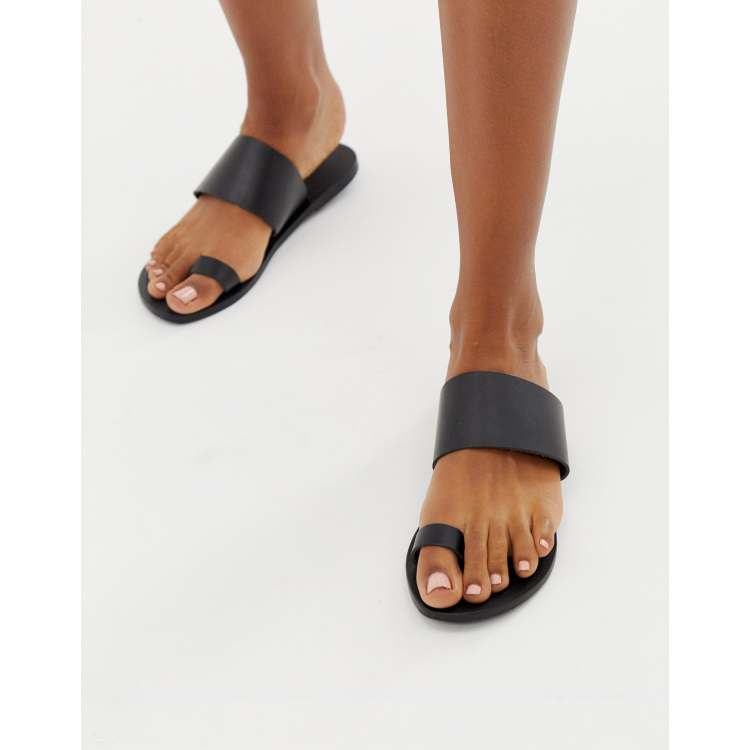 Toe loop sandals womens sale