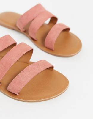 flat sandals pink