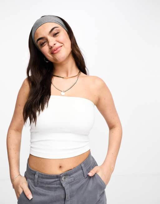 ASOS DESIGN - Fascia in jersey grigio mélange, 2 di 4