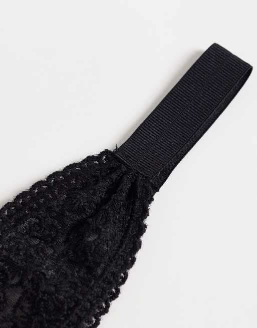 ASOS DESIGN - Fascia in pizzo nero, 3 di 3
