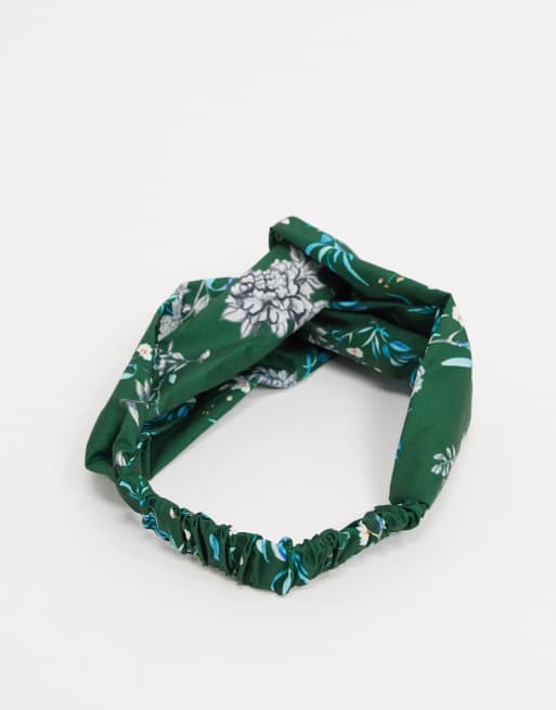 ASOS DESIGN - Fascia per capelli con nodo e stampa di fiori e foglie, 2 di 4