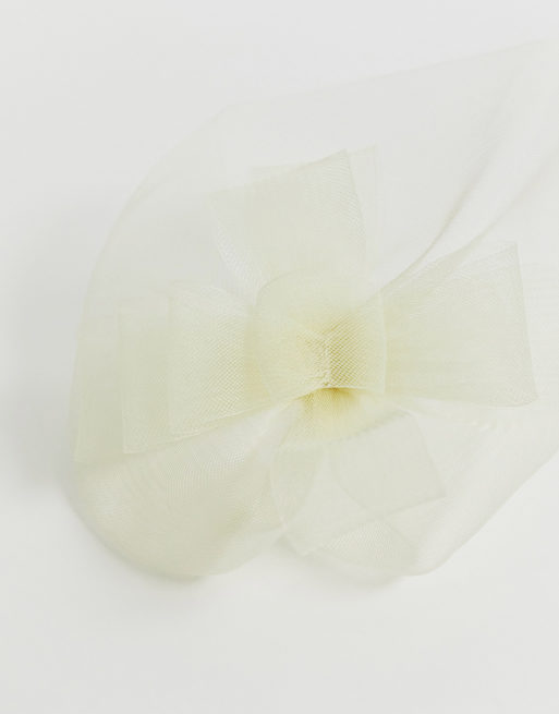 ASOS DESIGN fascinator headband with statement bow, 3 of 4