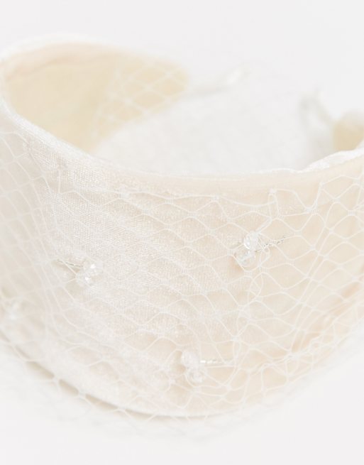ASOS DESIGN fascinator headband with statement netting | ASOS
