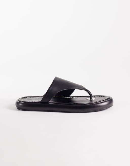 ASOS DESIGN - Fate - Infradito premium in pelle nere, 3 di 4