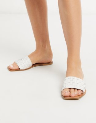 woven mule sandals