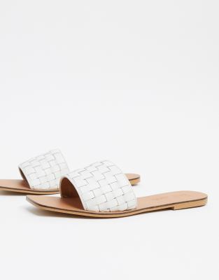 woven mule sandals