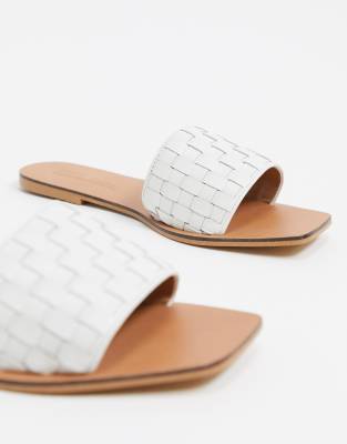 woven mule sandals