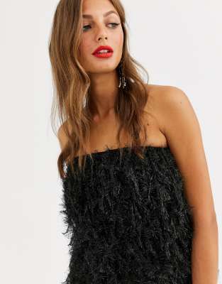 asos feather top