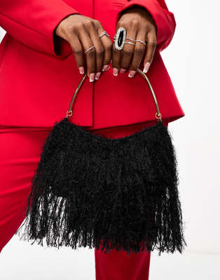 Black clutch cheap bag asos