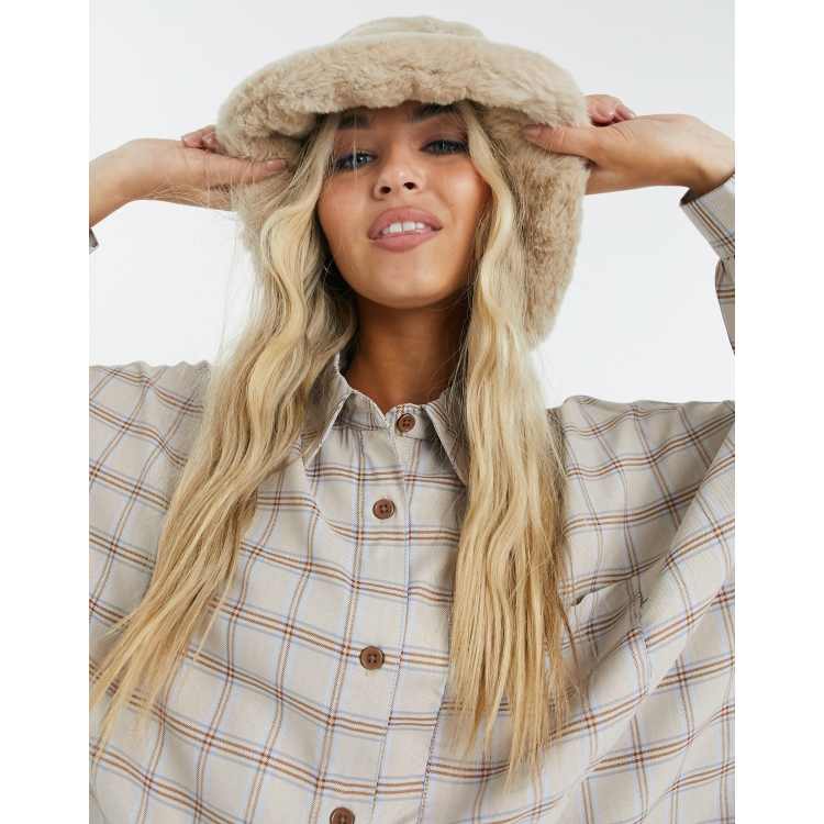 Multi Style Faux Fur Bucket Hat