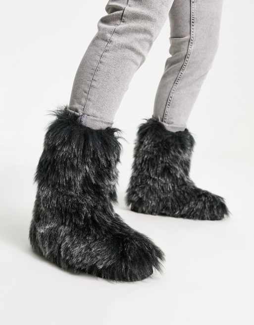 Asos fur shop lined boots