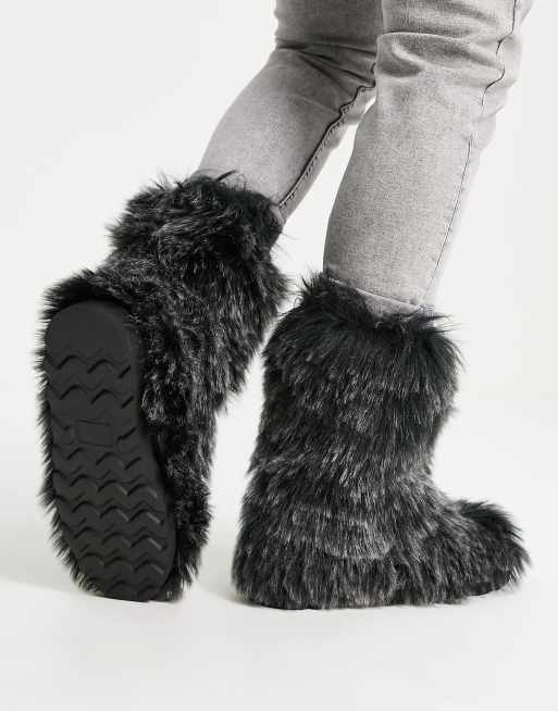 Asos fur lined clearance boots