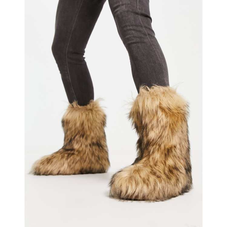 Asos fur discount lined boots