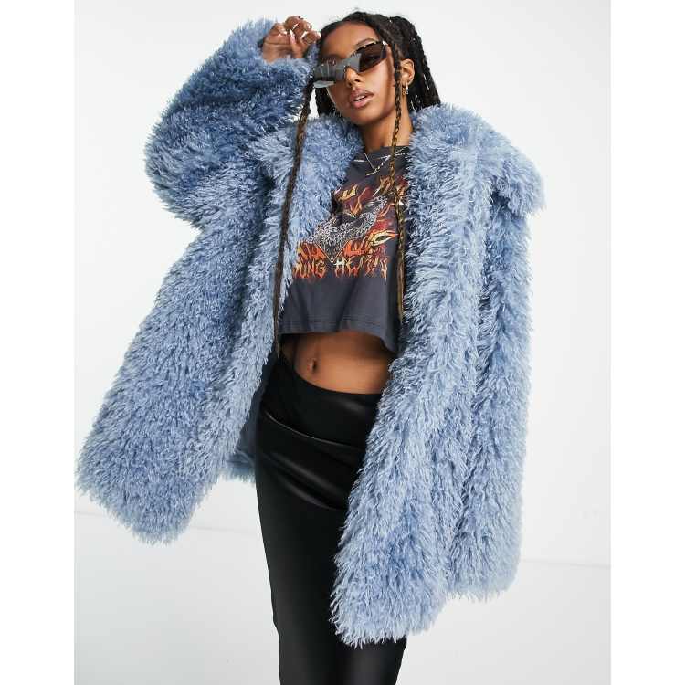 Asos faux fur coat womens hotsell