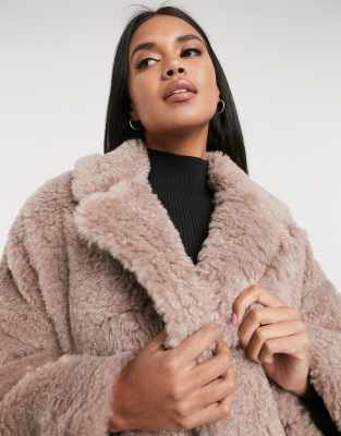 asos fur coat