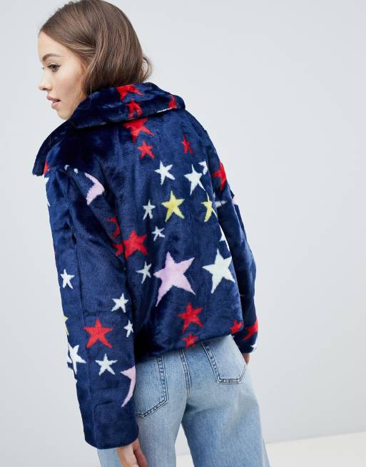 Faux fur outlet star coat