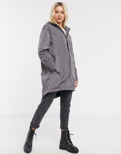 Fur store lined raincoat