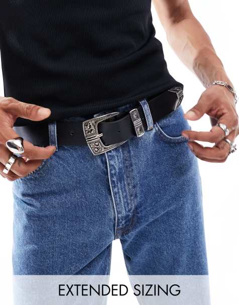 Men's Luxury Leather Belt, Fashion Leather Waist Belt For Men