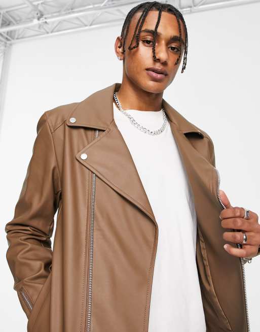 Asos mens biker jacket hotsell