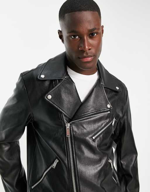 Asos vegan shop leather jacket