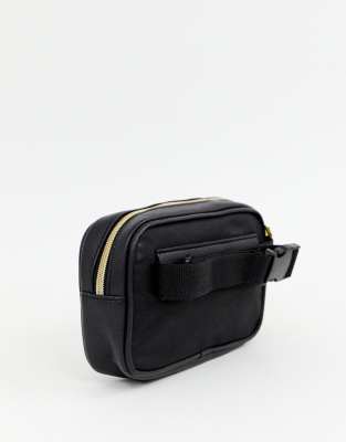 asos black bum bag