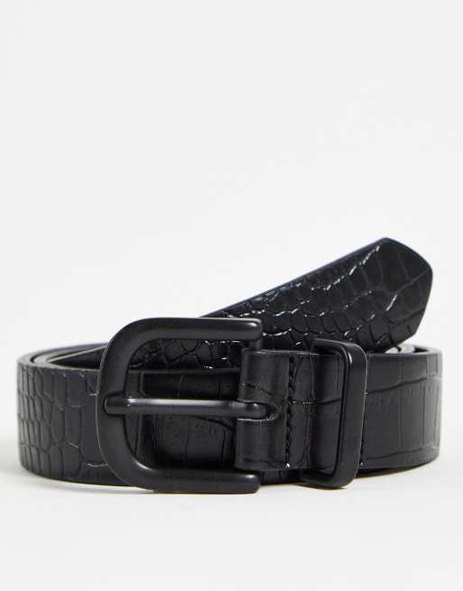 Faux cheap crocodile belt