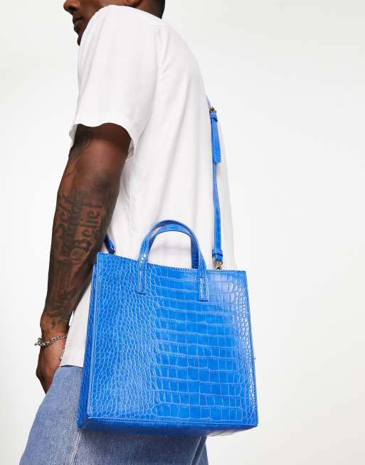 Blue cross tote bag new arrivals