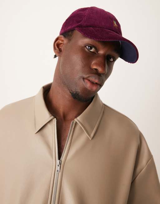 ASOS DESIGN faux leather cropped harrington jacket in beige