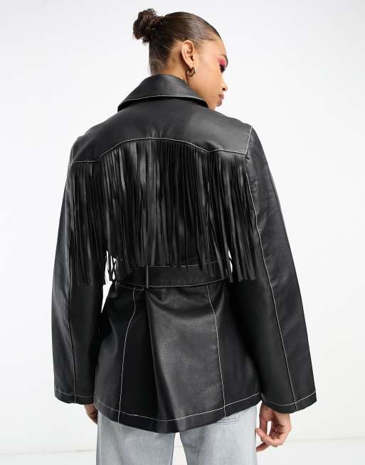 Faux Leather Trims and Fringes