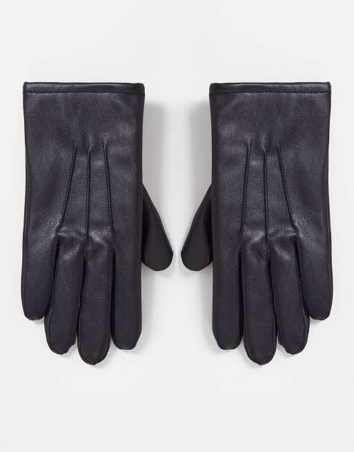 Artificial deals leather gloves