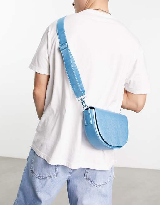 Asos leather cross online body bag