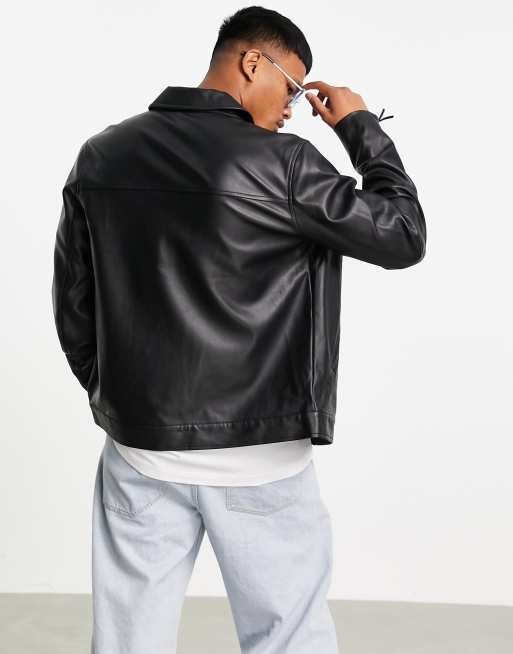 ASOS DESIGN - Blouson Harrington - Noir