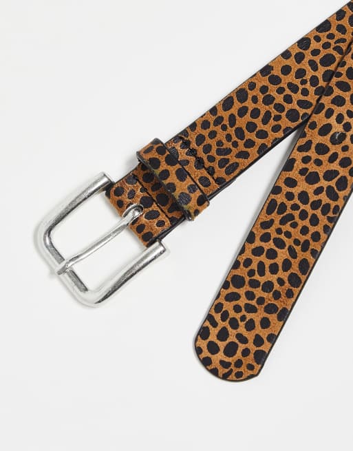 Asos leopard clearance belt