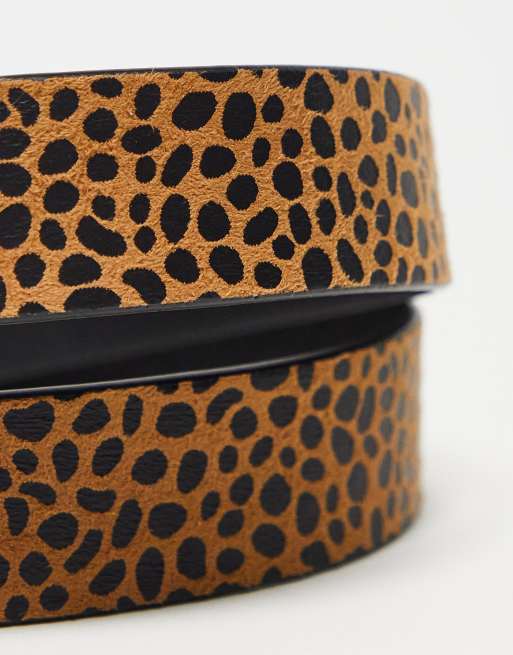 Asos deals leopard belt