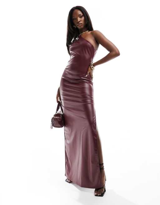 Faux Leather Maxi Dress