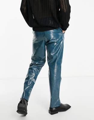 asos men leather pants