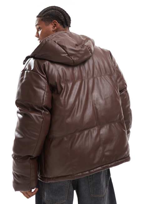 Sale Leather Puffer